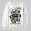 Jordan 3 “Medium Olive” aka “Family Affair” DopeSkill Sweatshirt The Mouth With No Droughts Graphic Streetwear - White 