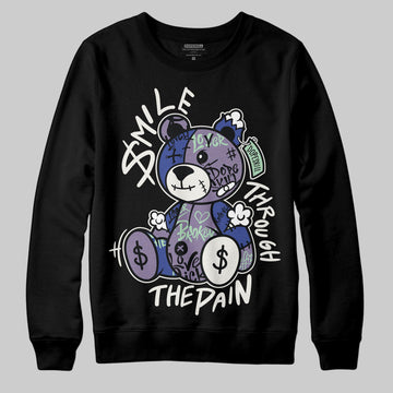 Jordan 1 Retro Low OG Zion Williamson Voodoo Alternate DopeSkill Sweatshirt Smile Through The Pain Graphic Streetwear - Black