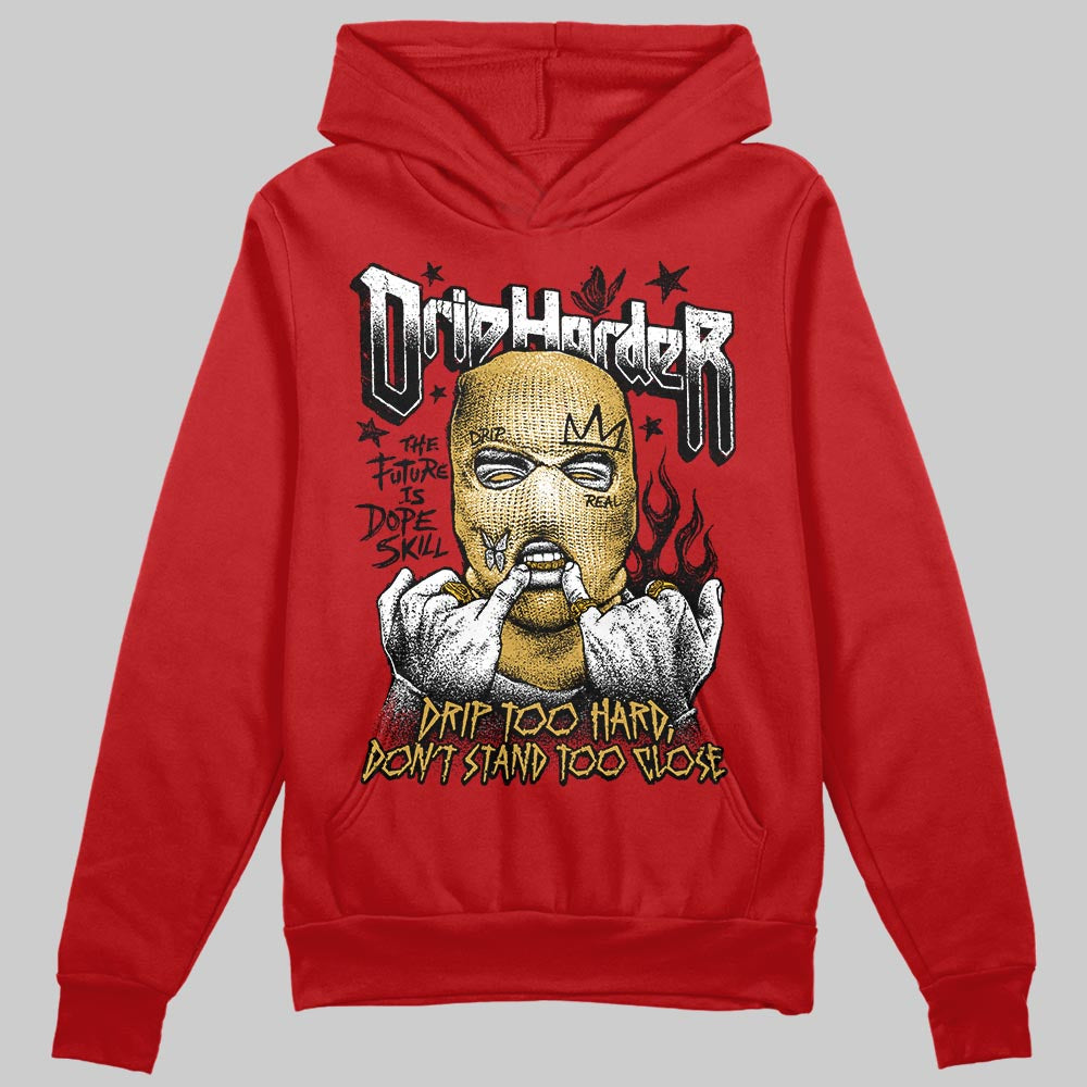 Red Sneakers DopeSkill Hoodie Sweatshirt Drip Harder Graphic Streetwear - Red