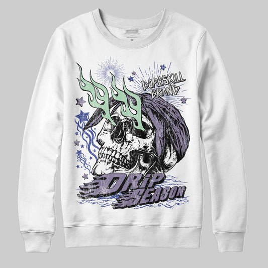 Jordan 1 Retro Low OG Zion Williamson Voodoo Alternate DopeSkill Sweatshirt Drip Season Graphic Streetwear - White