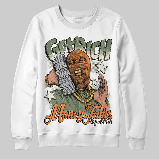 Jordan 4 Retro OG SP Undefeated (2025) DopeSkill Sweatshirt Get Rich Graphic Streetwear - White 