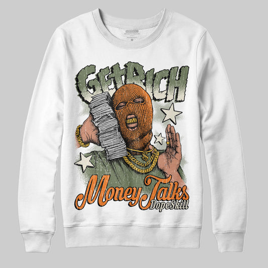 Jordan 4 Retro OG SP Undefeated (2025) DopeSkill Sweatshirt Get Rich Graphic Streetwear - White 