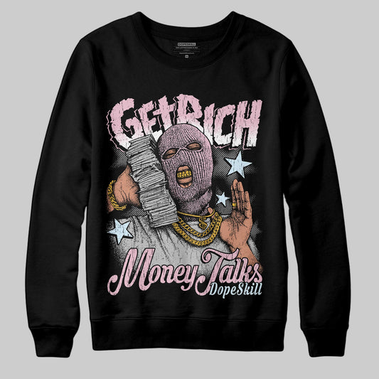 Jordan 5 OG “35th Anniversary” DopeSkill Sweatshirt Get Rich Graphic Streetwear - Black
