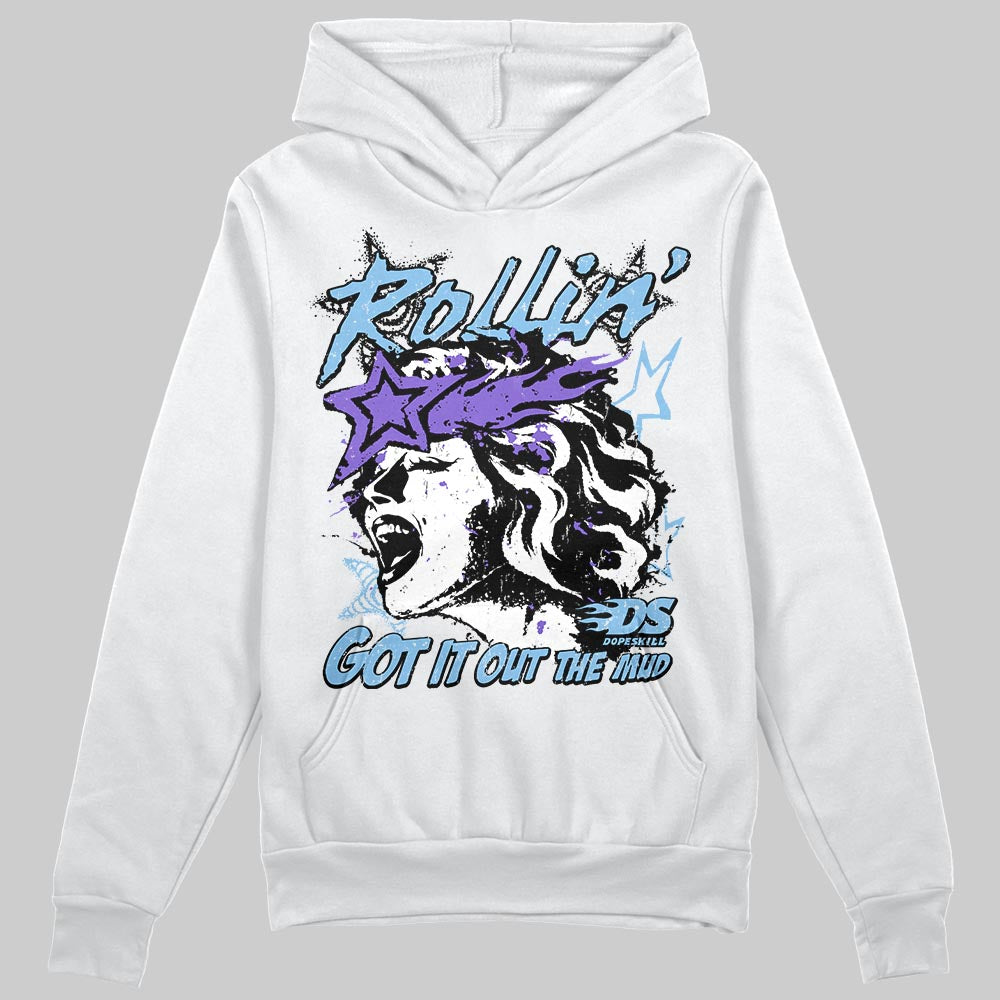 University Blue Sneakers DopeSkill Hoodie Got It Out The Mud Graphic Streetwear - White