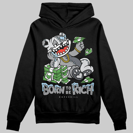 Jordan 5 Retro Wolf Grey (2026) DopeSkill Hoodie Sweatshirt Born To Be Rich Graphic Streetwear - Black