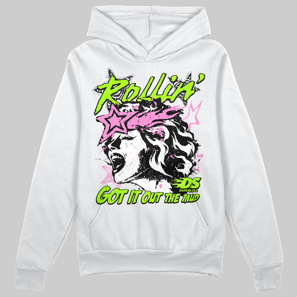 Neon Green Sneakers DopeSkill Hoodie Got It Out The Mud Graphic Streetwear - White