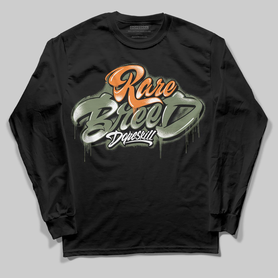 Jordan 4 Retro OG SP Undefeated (2025) DopeSkill Long Sleeve T-Shirt Rare Breed Type Graphic Streetwear - Black