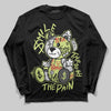 Jordan 4 GS “Light Lemon Twist” DopeSkill Long Sleeve T-Shirt Smile Through The Pain Graphic Streetwear - Black