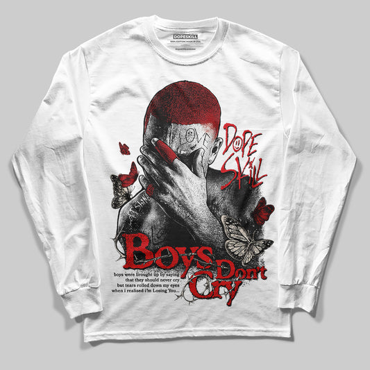 Adidas Samba OG ‘Talchum Pack ‑ Scarlet’ DopeSkill Long Sleeve T-Shirt Boys Don't Cry Graphic Streetwear - White