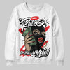 Black and White Sneakers DopeSkill Sweatshirt Rolling in Money Graphic Streetwear - White