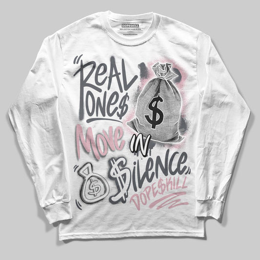 Air Max 95 OG “Pink Foam” DopeSkill Long Sleeve T-Shirt Real Ones Move In Silence Graphic Streetwear - White