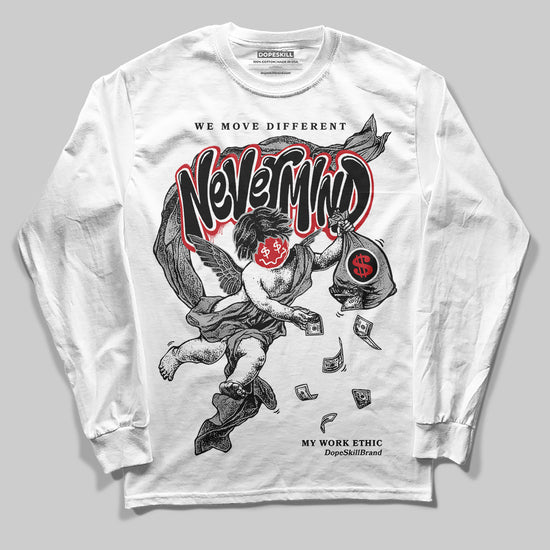 Jordan 11 “Bred Velvet” DopeSkill Long Sleeve T-Shirt Nevermind Graphic Streetwear - White