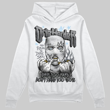 Jordan 5 Retro Wolf Grey (2026) DopeSkill Hoodie Sweatshirt Drip Harder Graphic Streetwear - White