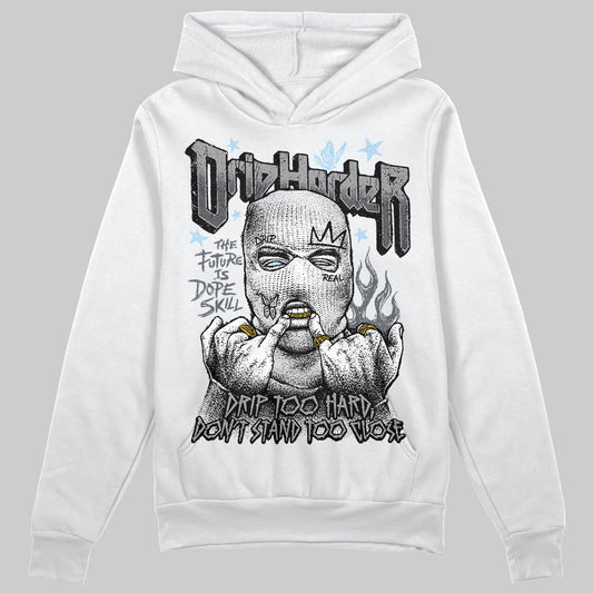 Jordan 5 Retro Wolf Grey (2026) DopeSkill Hoodie Sweatshirt Drip Harder Graphic Streetwear - White