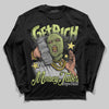 Jordan 4 GS “Light Lemon Twist” DopeSkill Long Sleeve T-Shirt Get Rich Graphic Streetwear - black