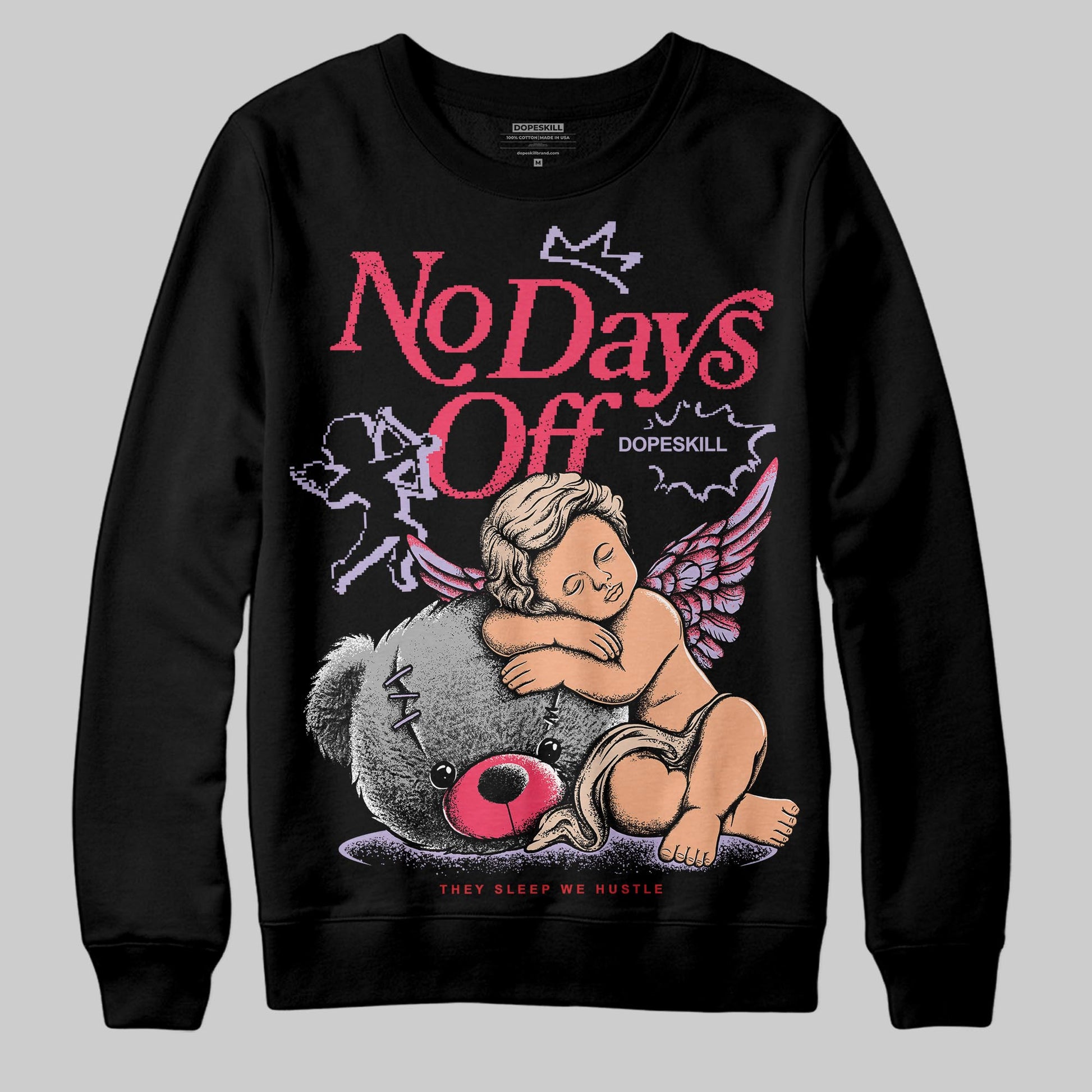 Jordan 5 Low “Peanut Butter Jelly” DopeSkill Sweatshirt New No Days Off Graphic Streetwear - Black
