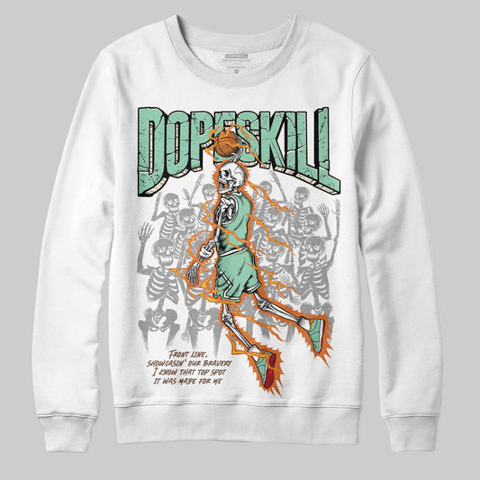 SB Dunk Low Rodeo Tourmaline DopeSkill Sweatshirt Thunder Dunk Graphic Streetwear - WHite