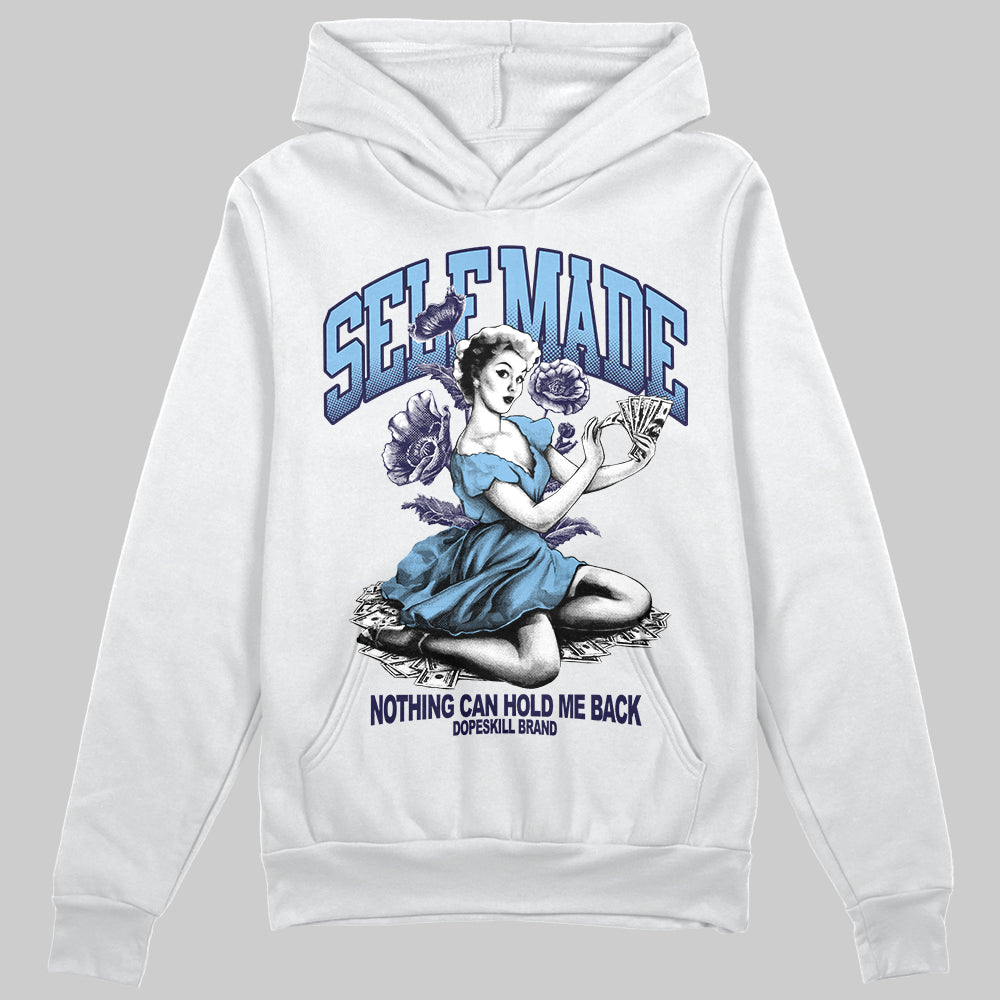 University Blue Sneakers DopeSkill Hoodie Self Made Graphic Streetwear - White