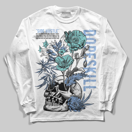 Jordan 4 WMNS 'Forget Me Not' DopeSkill Long Sleeve T-Shirt Side Hustle Graphic Streetwear - White