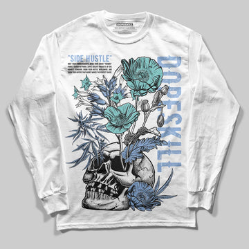 Jordan 4 WMNS 'Forget Me Not' DopeSkill Long Sleeve T-Shirt Side Hustle Graphic Streetwear - White