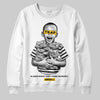 Yellow Sneakers DopeSkill Sweatshirt Scared Money Don't Make No Money Graphic Streetwear - White