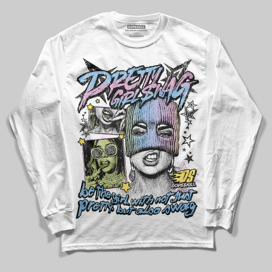 Jordan 5 “Year of the Snake” DopeSkill Long Sleeve T-Shirt Pretty Girl Swag Graphic Streetwear - White