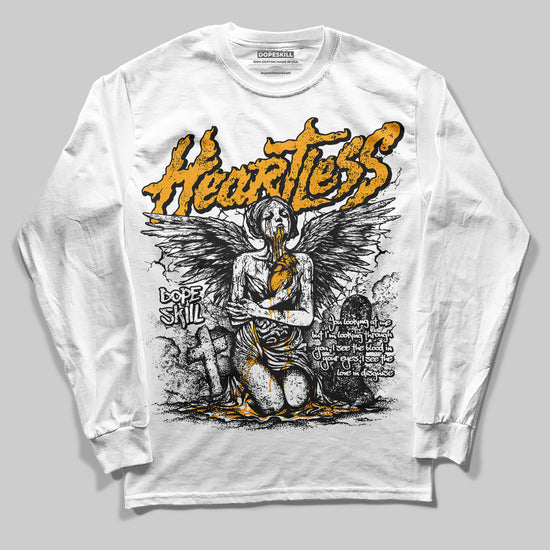 Jordan 12 Retro Black Taxi DopeSkill Long Sleeve T-Shirt Heartless Graphic Streetwear - White