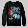 Jordan 11 Retro Legend Blue DopeSkill Sweatshirt Break Through Graphic Streetwear - Black