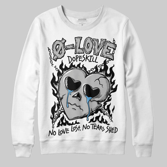 Jordan 10 OG “Steel” DopeSkill Sweatshirt Crying Heart Graphic Streetwear - White