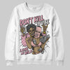 AMIRI White & Pink Stars Court Sneakers DopeSkill Sweatshirt Don't Kill My Vibe Graphic Streetwear - White