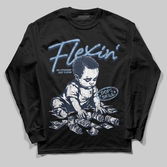 Asics Gel-Cumulus 16 Wash/Independence Blue DopeSkill Long Sleeve T-Shirt Flexin' Graphic Streetwear - Black
