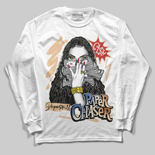 Jordan 17 Retro Low SP Infinite Archives DopeSkill Long Sleeve T-Shirt NPC Graphic Streetwear - White