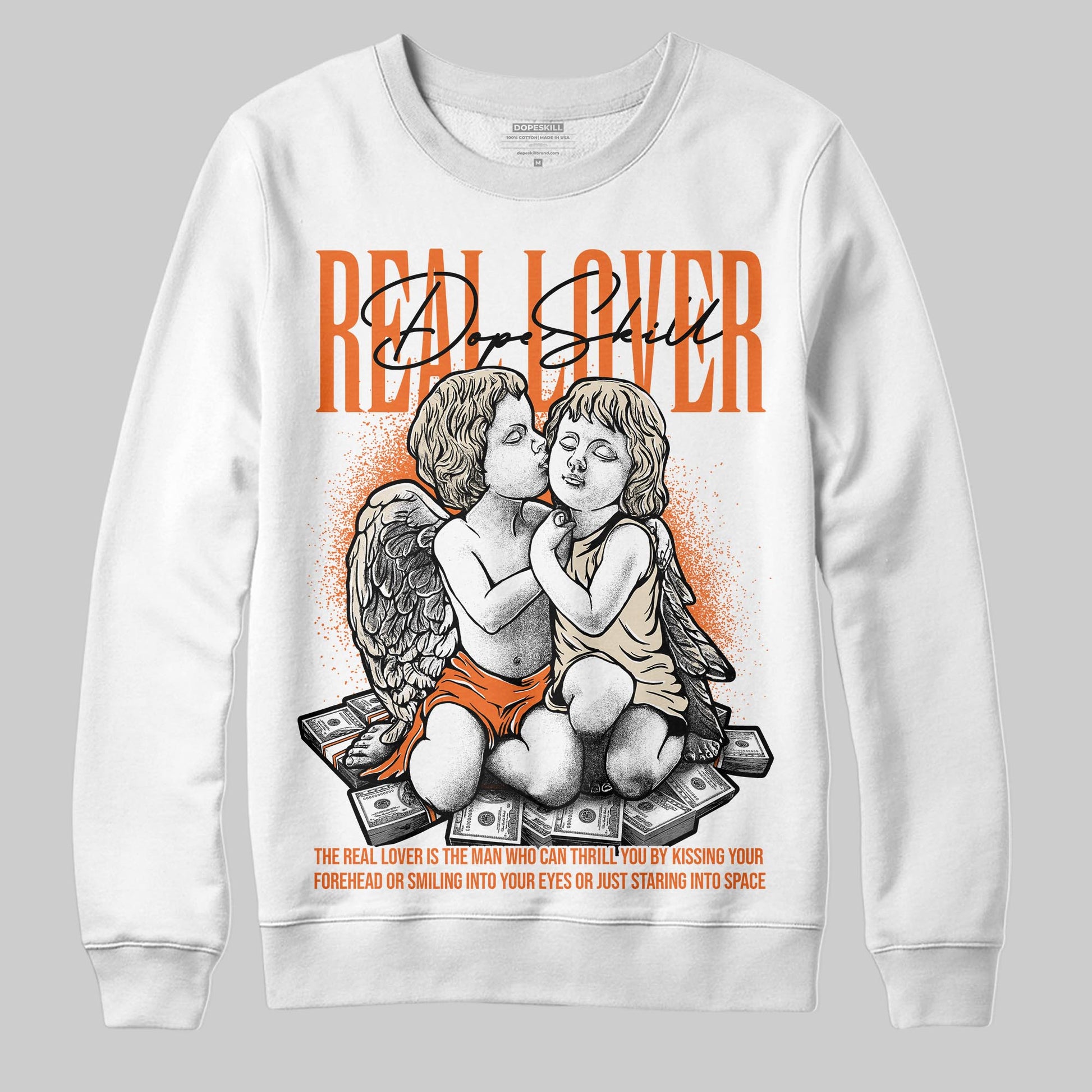 Jordan 3 “Starfish” DopeSkill Sweatshirt Real Lover Graphic Streetwear - White 