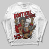 Jordan 12 Retro Flu Game (2025) DopeSkill Long Sleeve T-Shirt Don't Kill My Vibe Graphic Streetwear - White