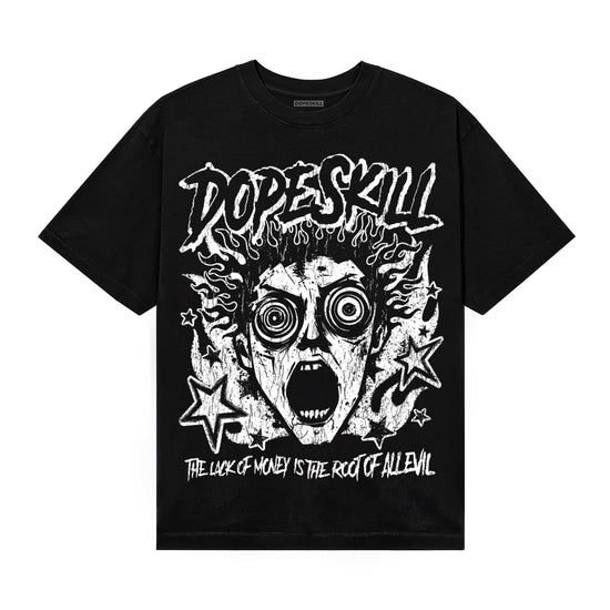 Black and White Sneakers DopeSkill T-Shirt Root of Evil Graphic Streetwear - Black