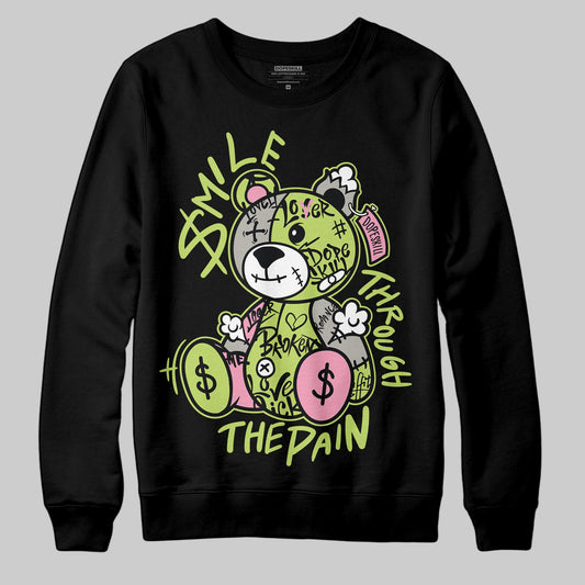 Chase B x Travis Scott x Jordan Jumpman Jack DopeSkill Sweatshirt Smile Through The Pain Graphic Streetwear - Black