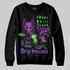 PURPLE Sneakers DopeSkill Sweatshirt New Drip Season Graphic Streetwear - Black