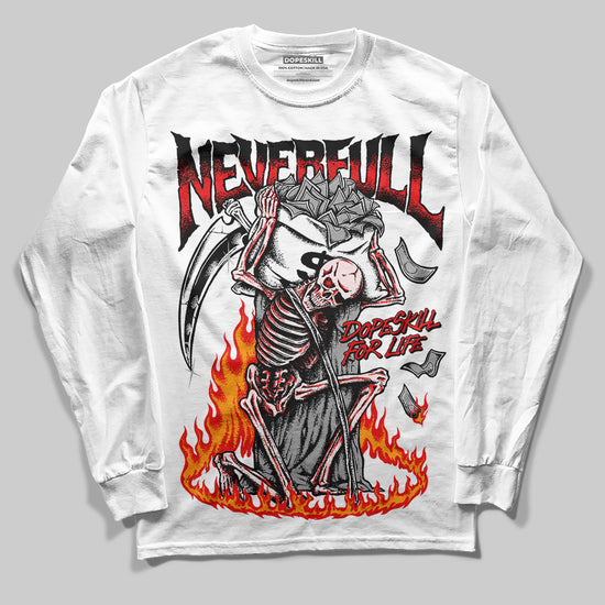 Black and White Sneakers DopeSkill Long Sleeve T-Shirt NeverFull Graphic Streetwear - White