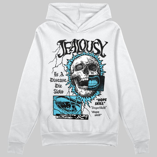 Jordan 11 Retro Gamma Blue (2025) DopeSkill Hoodie Sweatshirt Jealousy Graphic Streetwear - White