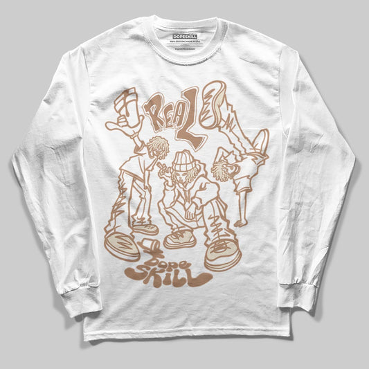 Jordan 4 Retro Cozy Girl DopeSkill Long Sleeve T-Shirt Real Y2K Players Graphic Streetwear - White