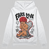 Jordan 3 OG “Black Cement” DopeSkill Hoodie Sweatshirt False Love Graphic Streetwear - Whiite