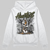 Jordan 5 "Olive" DopeSkill Hoodie Sweatshirt Heartless Graphic Streetwear - White