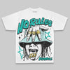 Aqua Oversize Print No Rules DopeSkill Graphic Premium T-shirt Streetwear - White