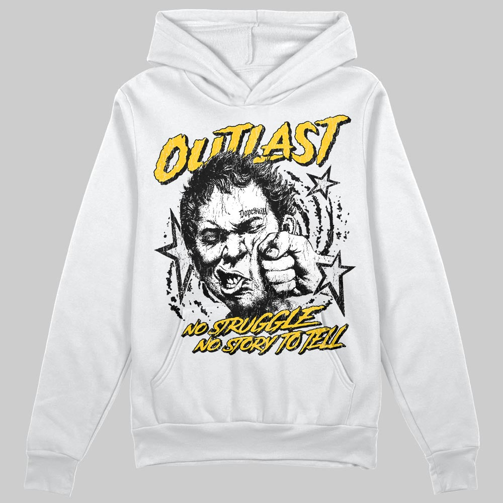 Yellow Sneakers DopeSkill Hoodie Outlast Graphic Streetwear - White