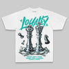 Aqua Oversize Print 'Loyalty' DopeSkill Graphic T-shirt Streetwear - White 
