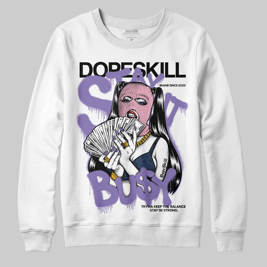 Jordan 11 "Mojave" DopeSkill Sweatshirt Stay It Busy Graphic Streetwear - White