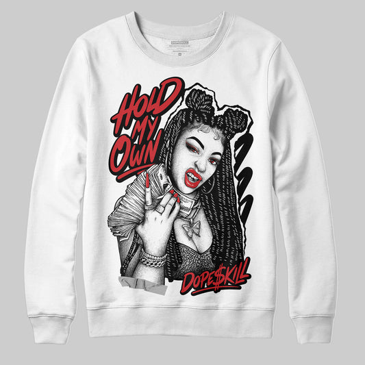 Jordan 3 OG “Black Cement” DopeSkill Sweatshirt New H.M.O Graphic Streetwear - White