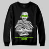 Neon Green Sneakers DopeSkill Sweatshirt Scared Money Don't Make No Money Graphic Streetwear - black