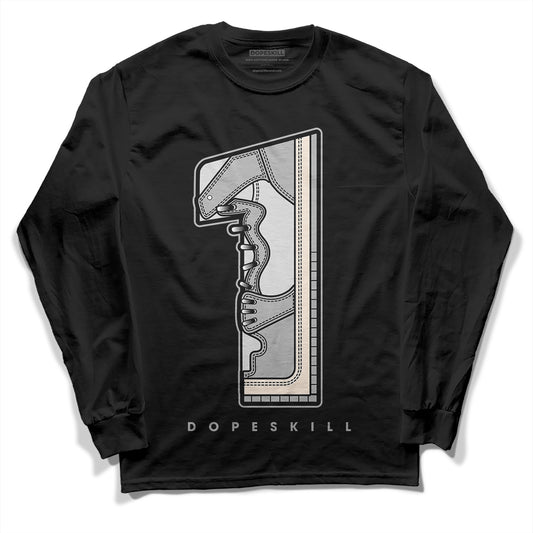 Dunk Low Cool Grey DopeSkill Long Sleeve T-Shirt No.1 Graphic Streetwear - Black