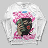 Pink Sneakers DopeSkill Long Sleeve T-Shirt Rolling in Money Graphic Streetwear - White